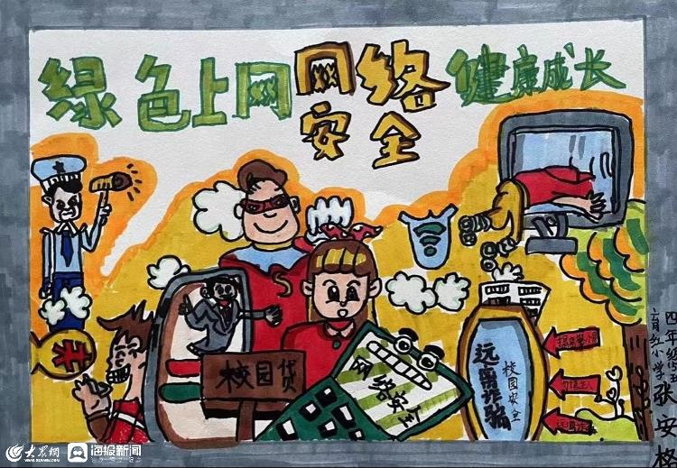 最简单的2022年网络安全手抄报,网络安全宣传手抄报a3纸第一名