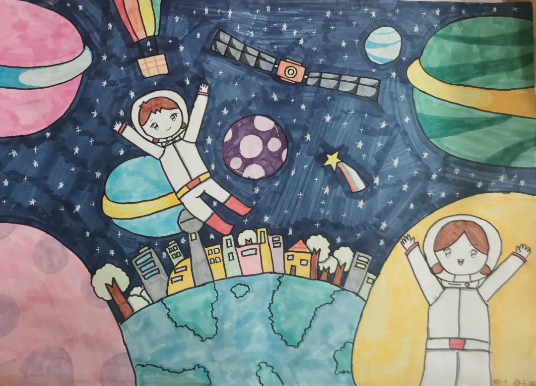 奇妙探索筑梦太空——济南市章丘区汇泉小学观看“天宫课堂”第三课直播活动