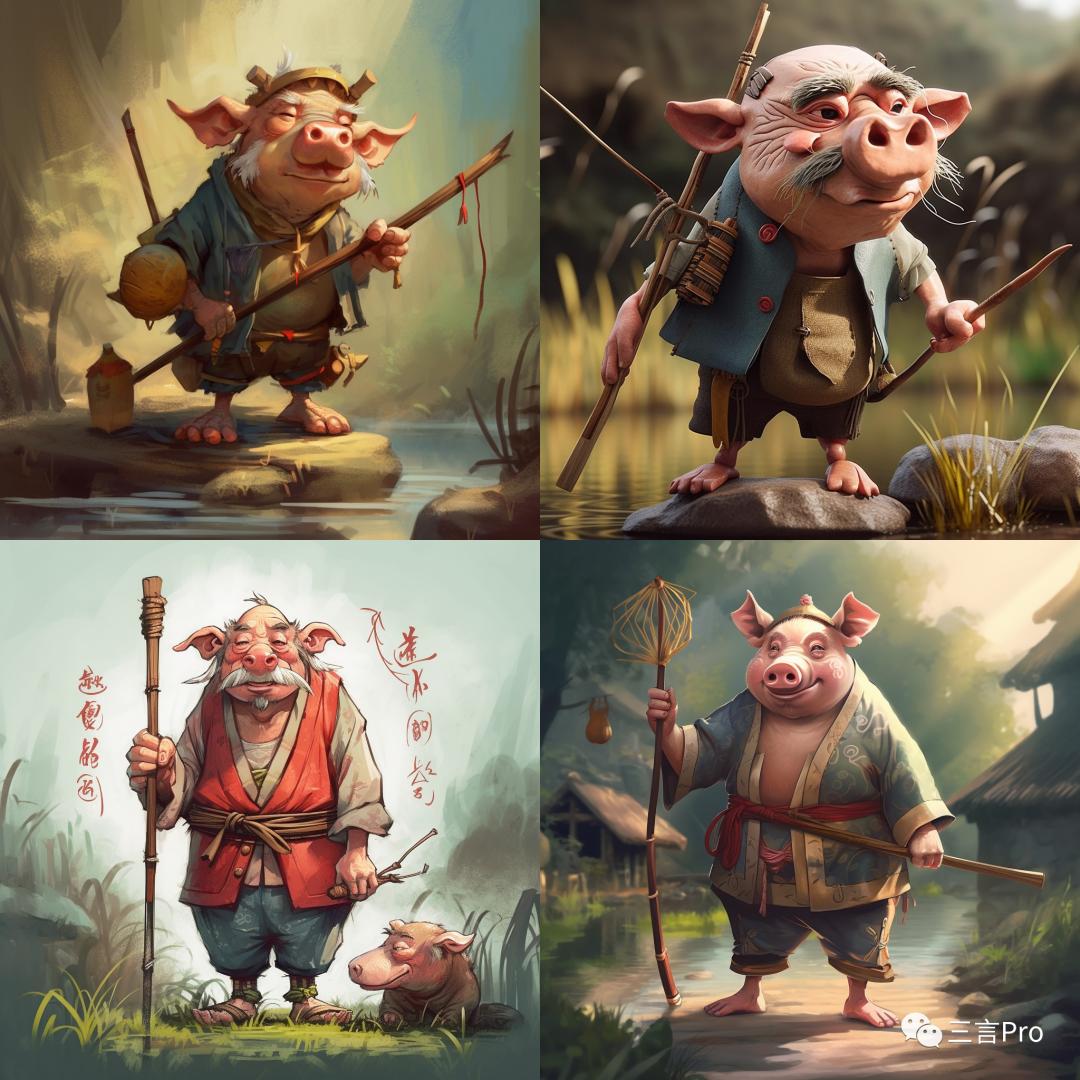 效果惊人！我们用Midjourney生成了四大名著里的23个经典人物画像