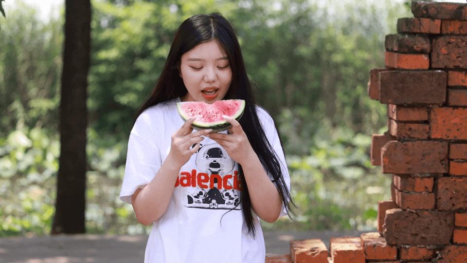 华容区*团蒲**乡，瓜瓜甜到冒泡