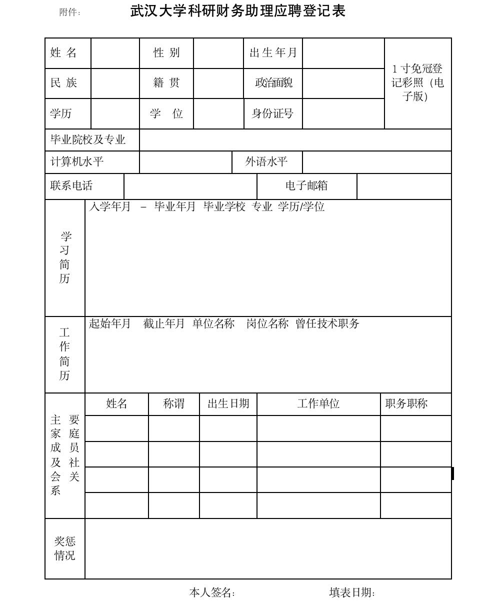 武汉大学科研财务助理2023年招聘公告